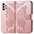 Leather Case Stands Butterfly Flip Cover Holder for Samsung Galaxy A13 4G Pink