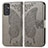 Leather Case Stands Butterfly Flip Cover Holder for Samsung Galaxy A15 LTE Gray