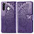 Leather Case Stands Butterfly Flip Cover Holder for Samsung Galaxy A21 European Purple