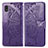 Leather Case Stands Butterfly Flip Cover Holder for Samsung Galaxy A21 SC-42A Purple