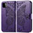 Leather Case Stands Butterfly Flip Cover Holder for Samsung Galaxy A22 5G Purple