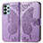 Leather Case Stands Butterfly Flip Cover Holder for Samsung Galaxy A23 4G Clove Purple