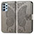 Leather Case Stands Butterfly Flip Cover Holder for Samsung Galaxy A23 4G Gray