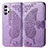 Leather Case Stands Butterfly Flip Cover Holder for Samsung Galaxy A32 4G Clove Purple