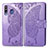 Leather Case Stands Butterfly Flip Cover Holder for Samsung Galaxy A40s Clove Purple