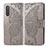 Leather Case Stands Butterfly Flip Cover Holder for Samsung Galaxy A41 SC-41A Gray