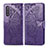 Leather Case Stands Butterfly Flip Cover Holder for Samsung Galaxy A41 SC-41A Purple