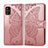 Leather Case Stands Butterfly Flip Cover Holder for Samsung Galaxy A51 5G Pink