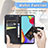 Leather Case Stands Butterfly Flip Cover Holder for Samsung Galaxy A52 4G