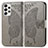 Leather Case Stands Butterfly Flip Cover Holder for Samsung Galaxy A53 5G Gray