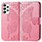 Leather Case Stands Butterfly Flip Cover Holder for Samsung Galaxy A53 5G Hot Pink