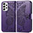 Leather Case Stands Butterfly Flip Cover Holder for Samsung Galaxy A53 5G Purple