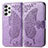 Leather Case Stands Butterfly Flip Cover Holder for Samsung Galaxy A73 5G Clove Purple