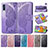 Leather Case Stands Butterfly Flip Cover Holder for Samsung Galaxy A90 5G