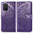 Leather Case Stands Butterfly Flip Cover Holder for Samsung Galaxy A91 Purple