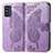 Leather Case Stands Butterfly Flip Cover Holder for Samsung Galaxy F52 5G Clove Purple