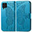 Leather Case Stands Butterfly Flip Cover Holder for Samsung Galaxy F62 5G Blue