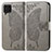 Leather Case Stands Butterfly Flip Cover Holder for Samsung Galaxy F62 5G Gray