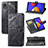 Leather Case Stands Butterfly Flip Cover Holder for Samsung Galaxy M01 Core
