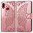 Leather Case Stands Butterfly Flip Cover Holder for Samsung Galaxy M01s Pink