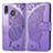 Leather Case Stands Butterfly Flip Cover Holder for Samsung Galaxy M20 Clove Purple