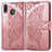 Leather Case Stands Butterfly Flip Cover Holder for Samsung Galaxy M20 Pink