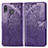 Leather Case Stands Butterfly Flip Cover Holder for Samsung Galaxy M20 Purple