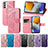 Leather Case Stands Butterfly Flip Cover Holder for Samsung Galaxy M23 5G