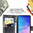 Leather Case Stands Butterfly Flip Cover Holder for Samsung Galaxy M80S