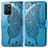 Leather Case Stands Butterfly Flip Cover Holder for Samsung Galaxy M80S Blue