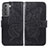 Leather Case Stands Butterfly Flip Cover Holder for Samsung Galaxy S21 Plus 5G Black