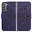 Leather Case Stands Butterfly Flip Cover Holder for Samsung Galaxy S22 Plus 5G Purple