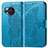 Leather Case Stands Butterfly Flip Cover Holder for Sharp Aquos R8 Blue