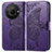 Leather Case Stands Butterfly Flip Cover Holder for Sharp Aquos R8 Pro Purple