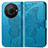 Leather Case Stands Butterfly Flip Cover Holder for Sharp Aquos R8s Pro Blue