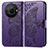 Leather Case Stands Butterfly Flip Cover Holder for Sharp Aquos R8s Pro Purple