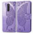 Leather Case Stands Butterfly Flip Cover Holder for Sony Xperia 1 Clove Purple