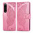 Leather Case Stands Butterfly Flip Cover Holder for Sony Xperia 1 III Hot Pink