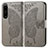 Leather Case Stands Butterfly Flip Cover Holder for Sony Xperia 1 IV Gray