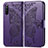 Leather Case Stands Butterfly Flip Cover Holder for Sony Xperia 10 III Purple