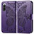 Leather Case Stands Butterfly Flip Cover Holder for Sony Xperia 10 IV Purple