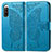 Leather Case Stands Butterfly Flip Cover Holder for Sony Xperia 10 IV SO-52C Blue