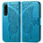 Leather Case Stands Butterfly Flip Cover Holder for Sony Xperia 5 III Blue