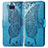 Leather Case Stands Butterfly Flip Cover Holder for Sony Xperia 8 Blue