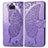 Leather Case Stands Butterfly Flip Cover Holder for Sony Xperia 8 Clove Purple