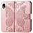 Leather Case Stands Butterfly Flip Cover Holder for Sony Xperia Ace III Pink