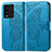 Leather Case Stands Butterfly Flip Cover Holder for Vivo iQOO 10 5G Blue