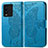 Leather Case Stands Butterfly Flip Cover Holder for Vivo iQOO 9T 5G Blue