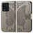 Leather Case Stands Butterfly Flip Cover Holder for Vivo iQOO 9T 5G Gray