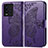 Leather Case Stands Butterfly Flip Cover Holder for Vivo iQOO 9T 5G Purple